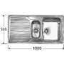 Franke ARX651PRPACK Ariane 1.5 Bowl Right Hand Drainer Sink and Tap Pack
