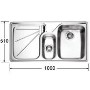 Franke ARX654DPLHD Ariane Sink  with Left Hand Drainer & Davos J Tap