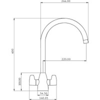 Franke D2000JSS Davos J SilkSteel Tap