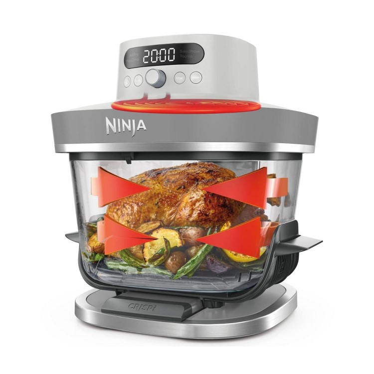 Ninja AS090UKWH CRISPi PRO 5-in-1 Glass Air Fryer – White  Air Fry Roast Bake Reheat & Dehydrate Healthy Crispy Cooking