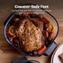 Ninja AS090UKWH CRISPi PRO 5-in-1 Glass Air Fryer – White  Air Fry Roast Bake Reheat & Dehydrate Healthy Crispy Cooking