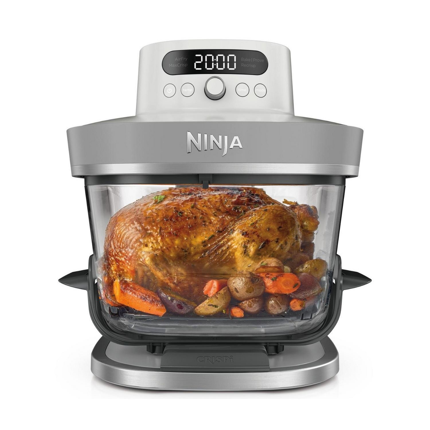 AS090UKWH CRISPi PRO 5 1 Glass Air Fryer Air Fry Roast Bake Reheat & Dehydrate Healthy Crispy Cooking