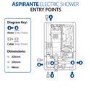 Triton Aspirante 9.5kW Gloss White Electric Shower