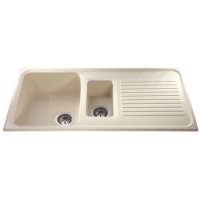 CDA AS2IV Asterite Composite Ivory 1.5 Bowl Sink