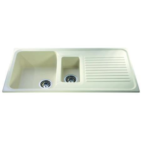CDA AS2IV Asterite Composite Ivory 1.5 Bowl Sink