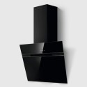 ASC-AT-BLK-60 Elica Ascent 60cm Angled Cooker Hood - Black Glass