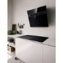 Elica Ascent 60cm Angled Cooker Hood - Black Glass