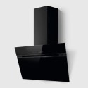 ASC-AT-BLK-80 Elica Ascent 80cm Angled Cooker Hood - Black Glass