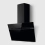 Elica Ascent 80cm Angled Cooker Hood - Black Glass