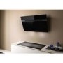 Elica Ascent 80cm Angled Cooker Hood - Black Glass