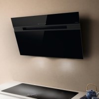 Elica Ascent 80cm Angled Cooker Hood - Black