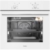 Amica ASC200WH ASC200W 5-function 62L Single Fan Oven 13A Cable And Plug - White