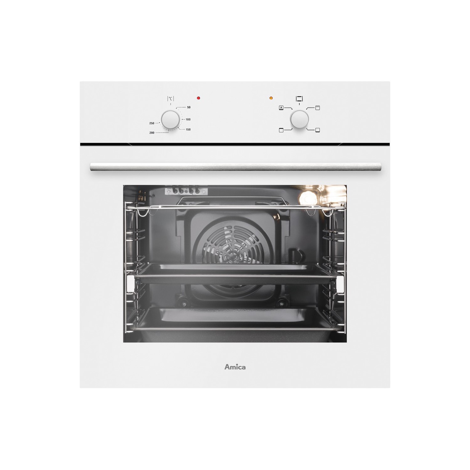 White fan shop oven with plug