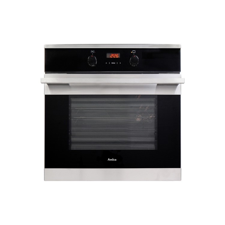 Amica 65L Fan Single Oven with Pyrolytic Cleaning - Stainless Steel