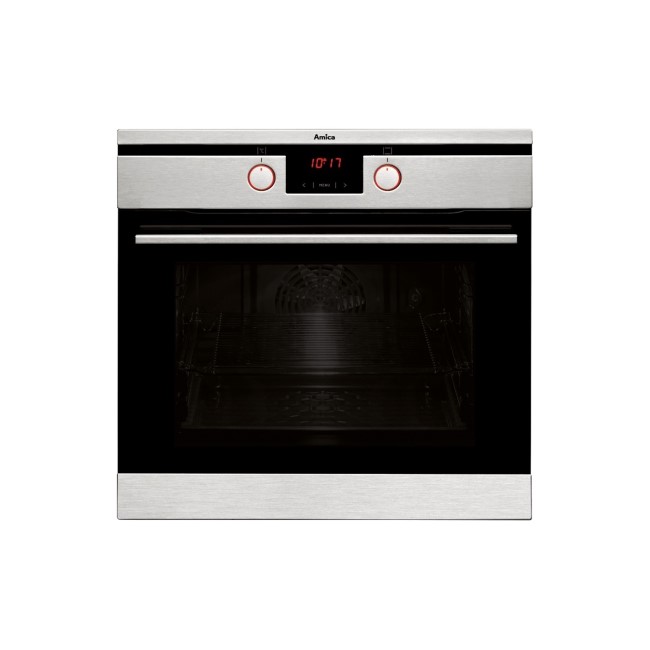 Amica ASC460SS 7function 65L Single Oven With Pyrolytic Cleaning And