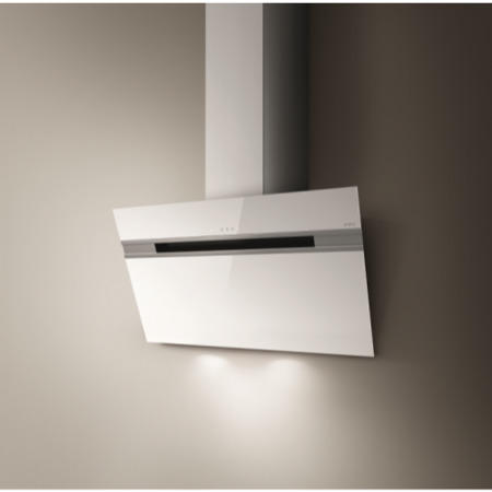 Elica ASCENT90WH Ascent White Angled 90cm Chimney Cooker Hood