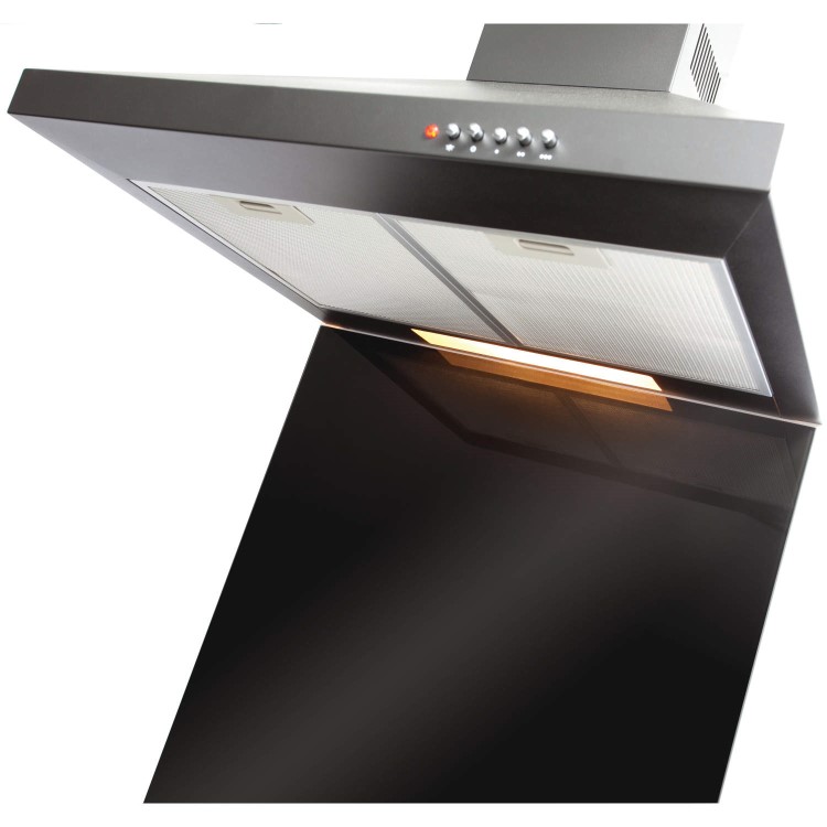 CDA ASG9BL Square Glass Splashback 900W x 750H - Black