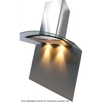 CDA ASG82CBL Curved Glass Splashback 800W x 750H - Black
