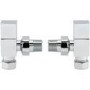 Pair of Angle Square Head Radiator Valves