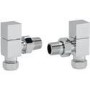 Pair of Angle Square Head Radiator Valves