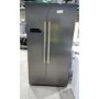 Refurbished Beko ASL1331PX Freestanding 532 Litre 50/50 Frost Free American Fridge Freezer Stainless Steel