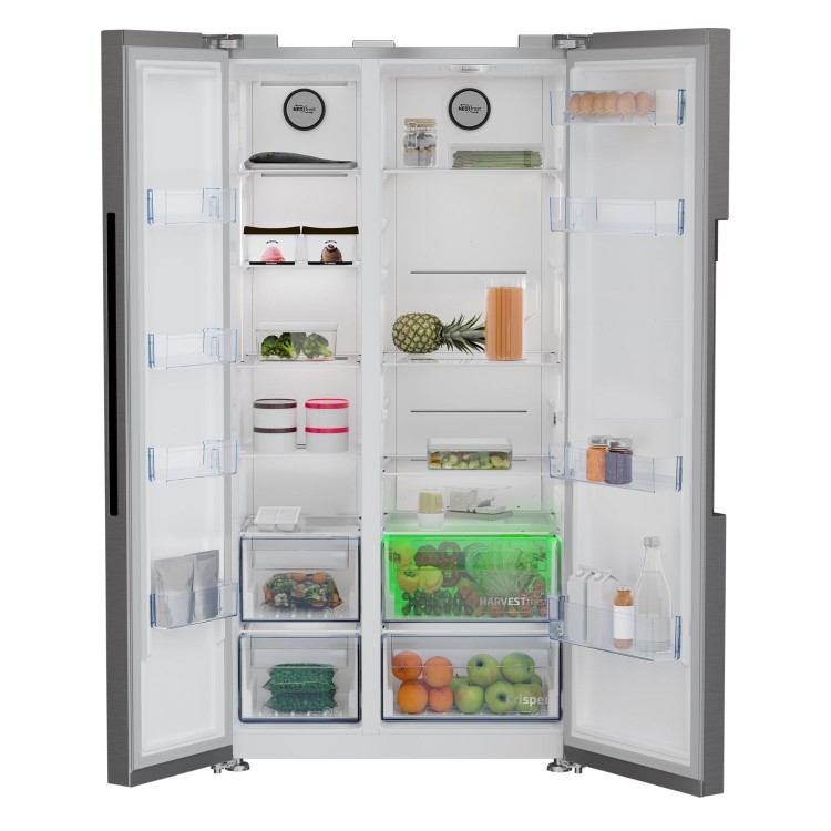 Beko 580 Litre Side by Side American Fridge Freezer with NeoFrost™ - Stainless Steel