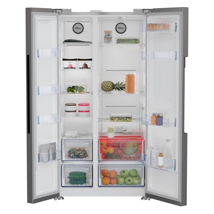 Beko 580 Litre Side by Side American Fridge Freezer with NeoFrost™ - Stainless Steel
