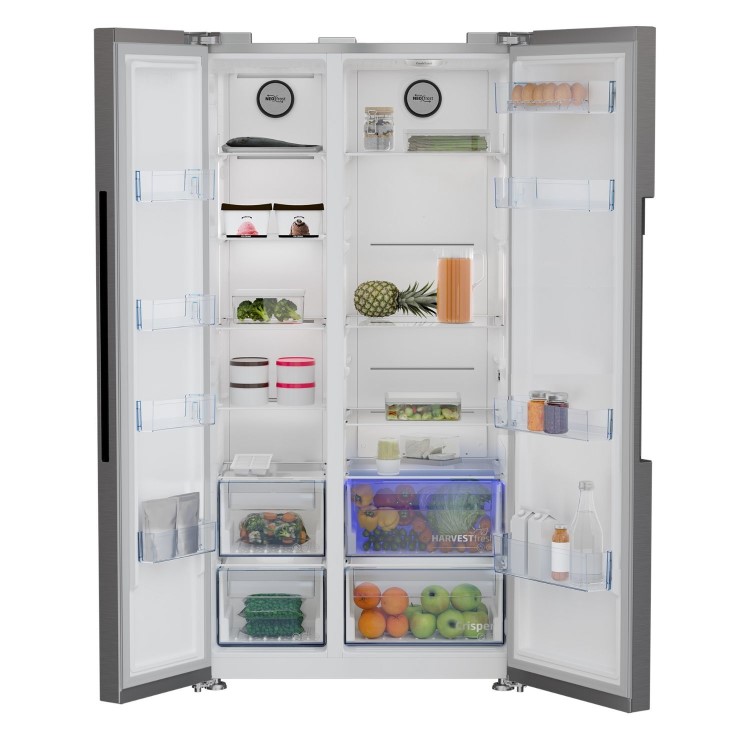 Beko 580 Litre Side by Side American Fridge Freezer with NeoFrost™ - Stainless Steel