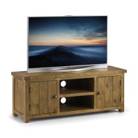 Julian Bowen Aspen Large Pine TV Unit with Storage - TV's up to 50"