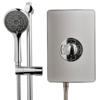 Triton Aspirante 8.5kw Brushed Steel Electric Shower