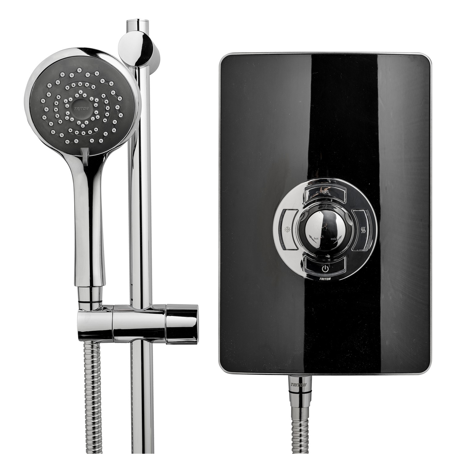 Triton Aspirante 8.5kw Gloss Black Electric Shower