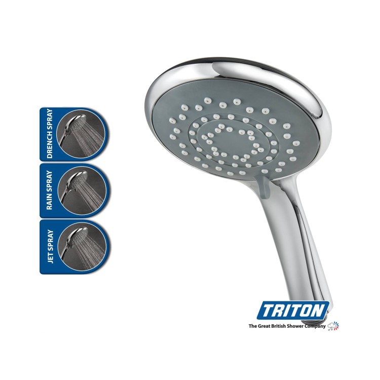 Triton Aspirante 8.5kw Gloss Black Electric Shower
