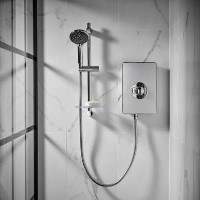 Triton Aspirante 9.5kW Brushed Steel Electric Shower