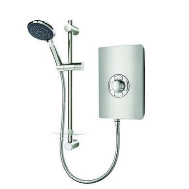Triton Aspirante 9.5kW Brushed Steel Electric Shower