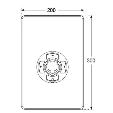 Triton Aspirante 9.5kW Brushed Steel Electric Shower