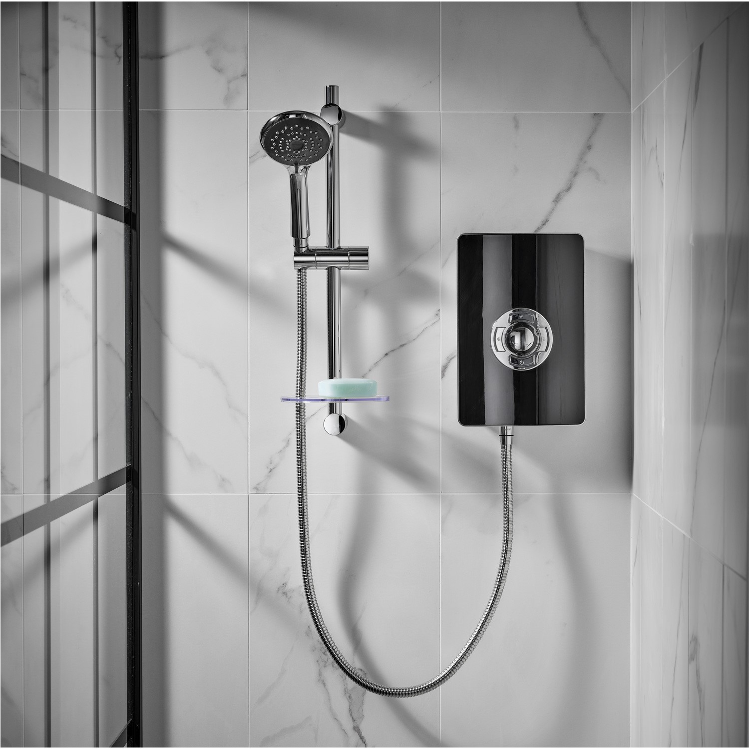 Triton Aspirante 9.5kw Gloss Black Electric Shower