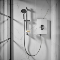 Triton Aspirante 9.5kW Gloss White Electric Shower