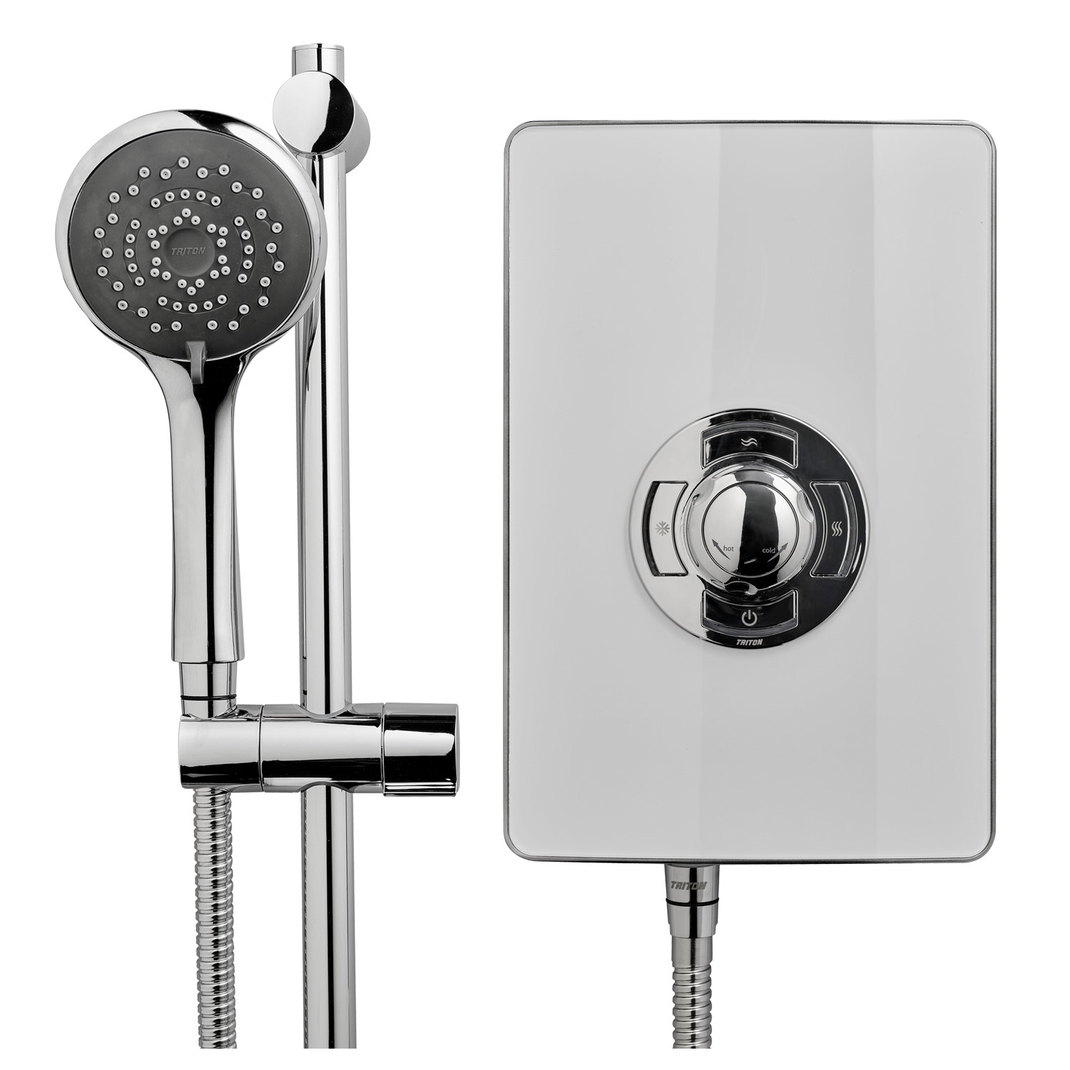 Triton Aspirante 9.5kw Gloss White Electric Shower