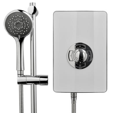 Triton Aspirante 9.5kW Gloss White Electric Shower