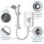 Triton Aspirante 9.5kW Gloss White Electric Shower