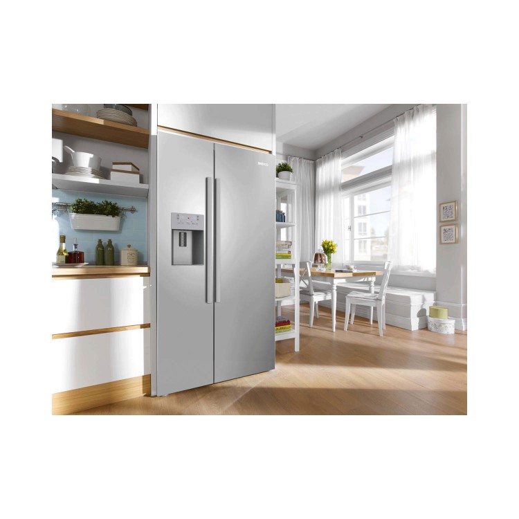 Beko ASP341S Silver American Fridge Freezer