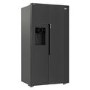 Beko 571 Litre American Fridge Freezer with Plumbed Ice and Water Dispenser - Black