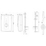 Triton Touch 9.5kW Electric Shower - White And Black