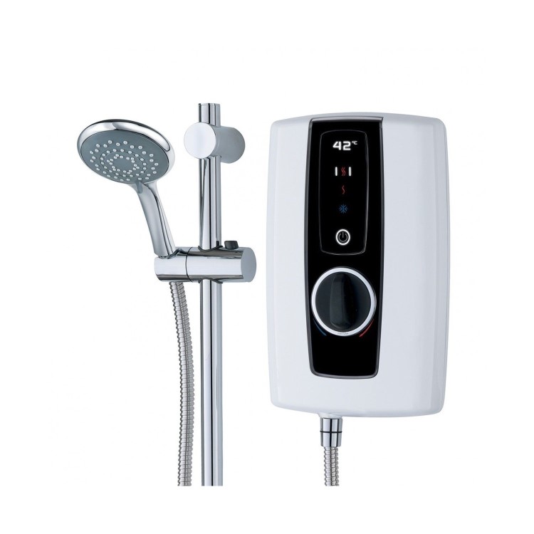 Triton Touch 9.5kW Electric Shower - White And Black