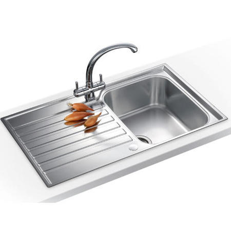 Franke ASX611 Ascona Single Bowl Stainless Steel Sink with Reversible Drainer