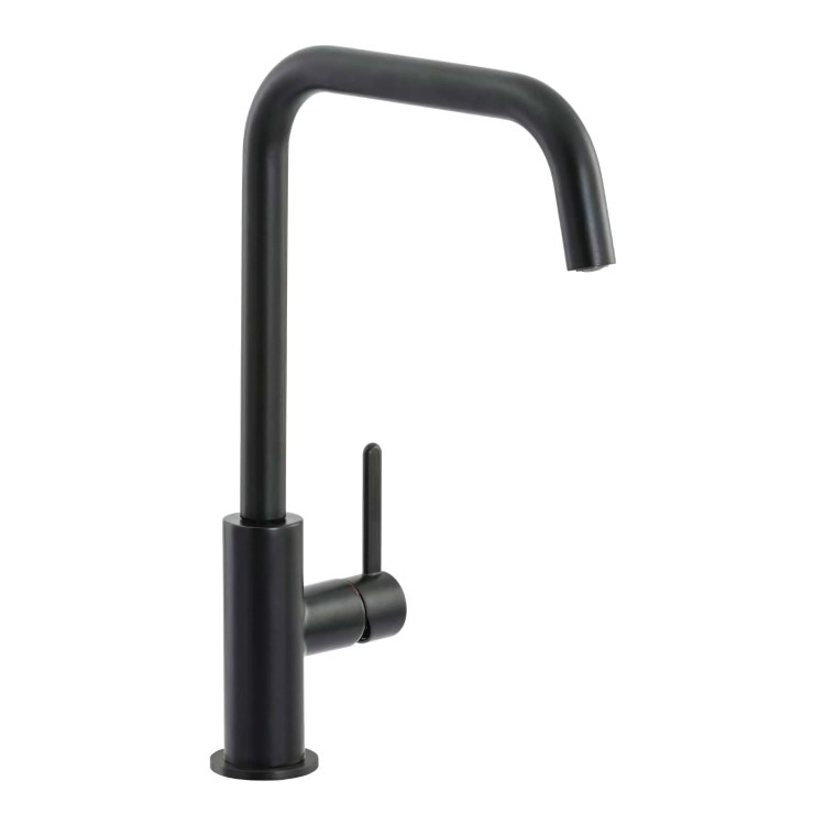 Abode Althia Single Lever Kitchen Mixer Tap - Matt Black