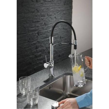 Abode AT2054 Swich Water Filter Diverter - Round Handle in Chrome with Hard Water Filter