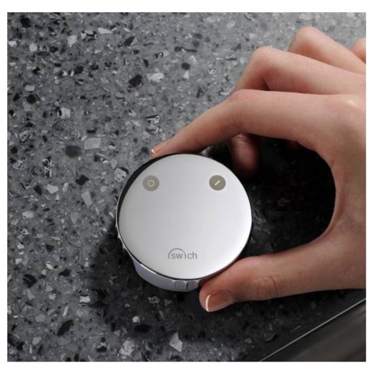 Abode AT2055 Swich Water Filter Diverter - Round Handle in Brushed Nickel with Hard Water Filter