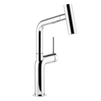 Abode Tubist T Pull Out Spray Single Lever Kitchen Mixer Tap - Chrome