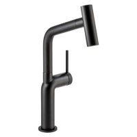 Abode Tubist T Pull Out Spray Kitchen Tap - Matt Black
